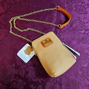 Valentina Pebble Leather Crossbody Phone Case Purse NWT